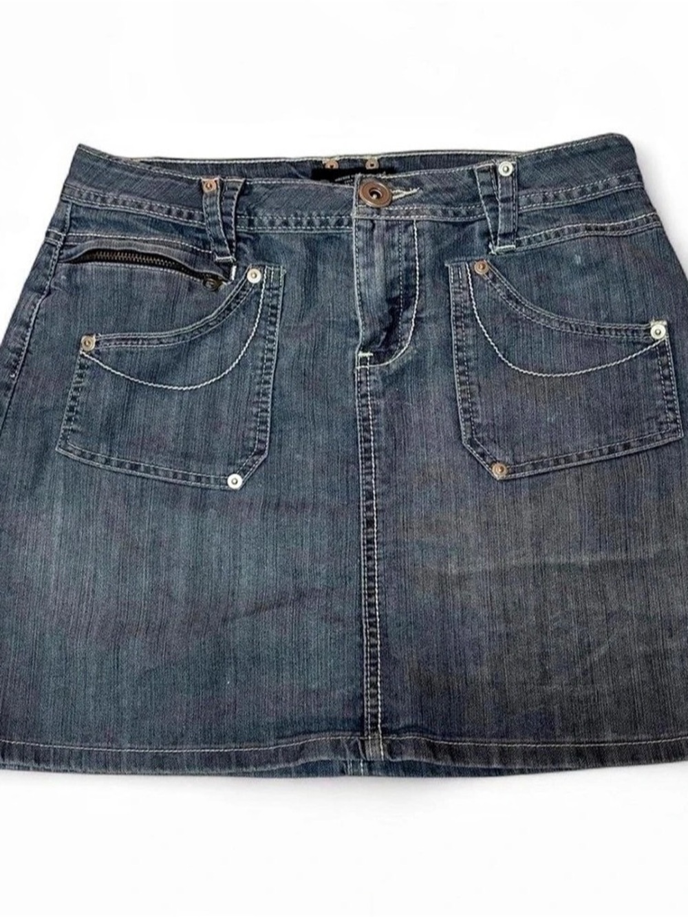 jean mini skirt